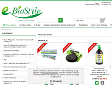 Tablet Screenshot of ebiostyle.com
